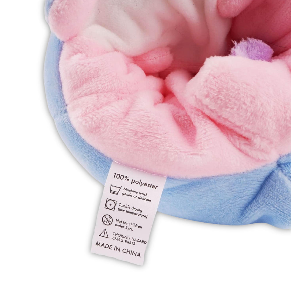 Load image into Gallery viewer, BelugaDesign Dinosaur Plush | Pink Blue Reversible Dino Plushie