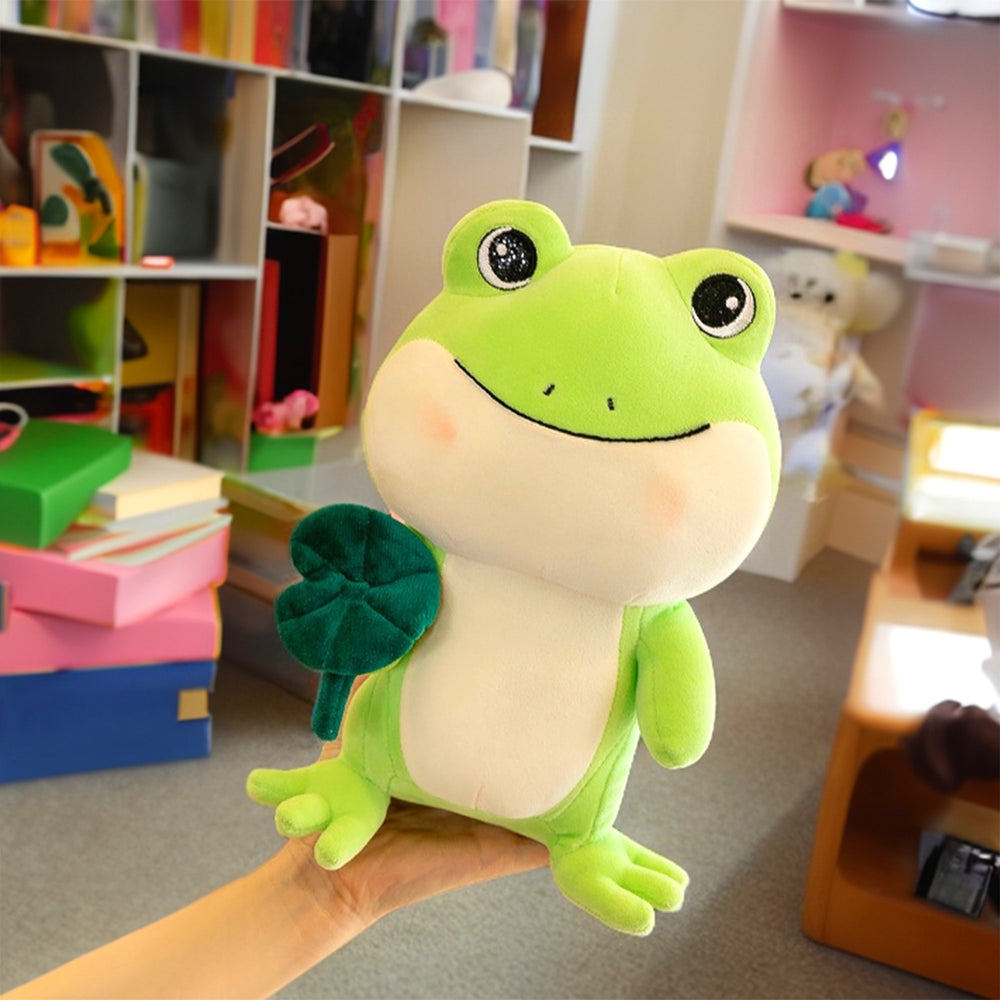 Load image into Gallery viewer, Frog Plush - Cute Green Plushie Toy