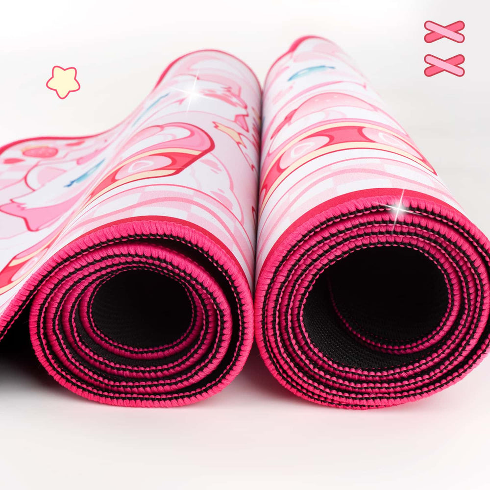 Load image into Gallery viewer, Marie Cat Kawaii Desk Mat – Pink Cute Anime Mouse Pad