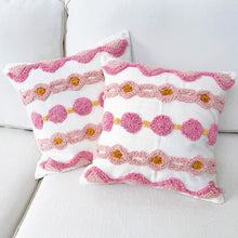 Load image into Gallery viewer, Pink Boho Throw Pillow Covers โ 2 Pack