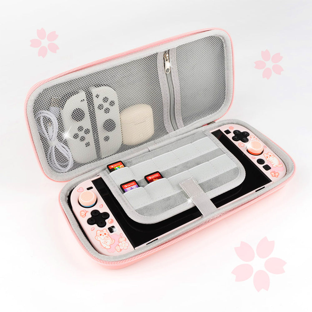 Load image into Gallery viewer, Sakura Cat Bundle for Nintendo Switch 2 | Kawaii Pink Anime Switch 2 Accessories
