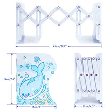 Load image into Gallery viewer, Shark Bookend | Blue White Kawaii Cute Book Stopper