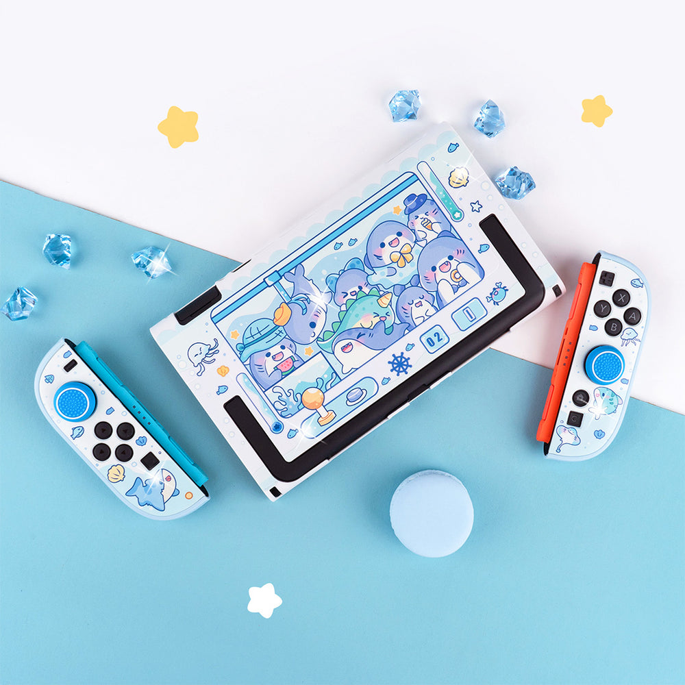 Load image into Gallery viewer, Shark Bundle for Nintendo Switch 2 | Kawaii Pastel Blue Ocean Switch 2 Accessories