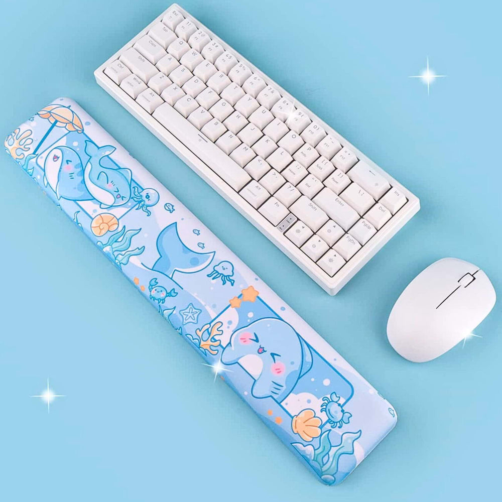 Load image into Gallery viewer, Shark Wrist Rest | Cute Kawaii Anime Pastel Blue