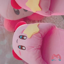 Load and play video in Gallery viewer, Kirby Star Slipper | Cute Anime House Shoes One Size Adult Women