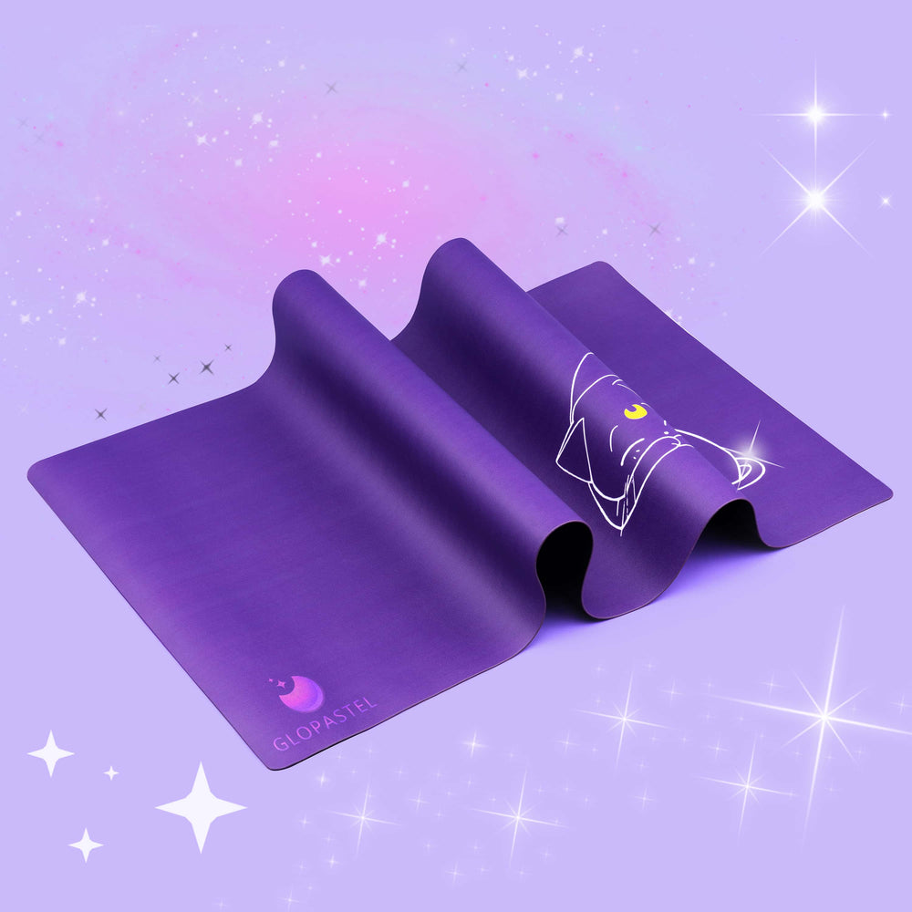Load image into Gallery viewer, Moon Anime Desk Pad - Large Pink Purple Cat Luna Mat Mousepad