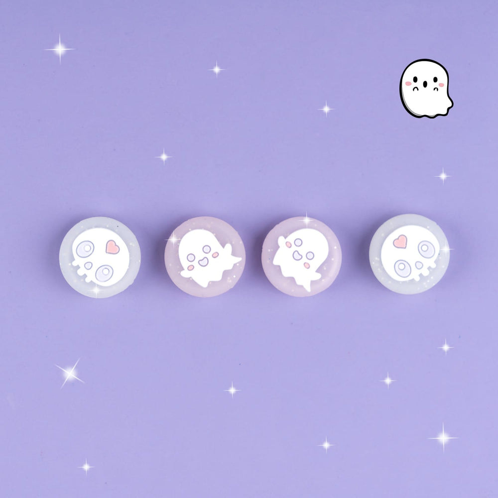 Load image into Gallery viewer, Ghost Thumb Grips - Glitter Clear for PS5 PS Xbox Pro Controller Switch 2
