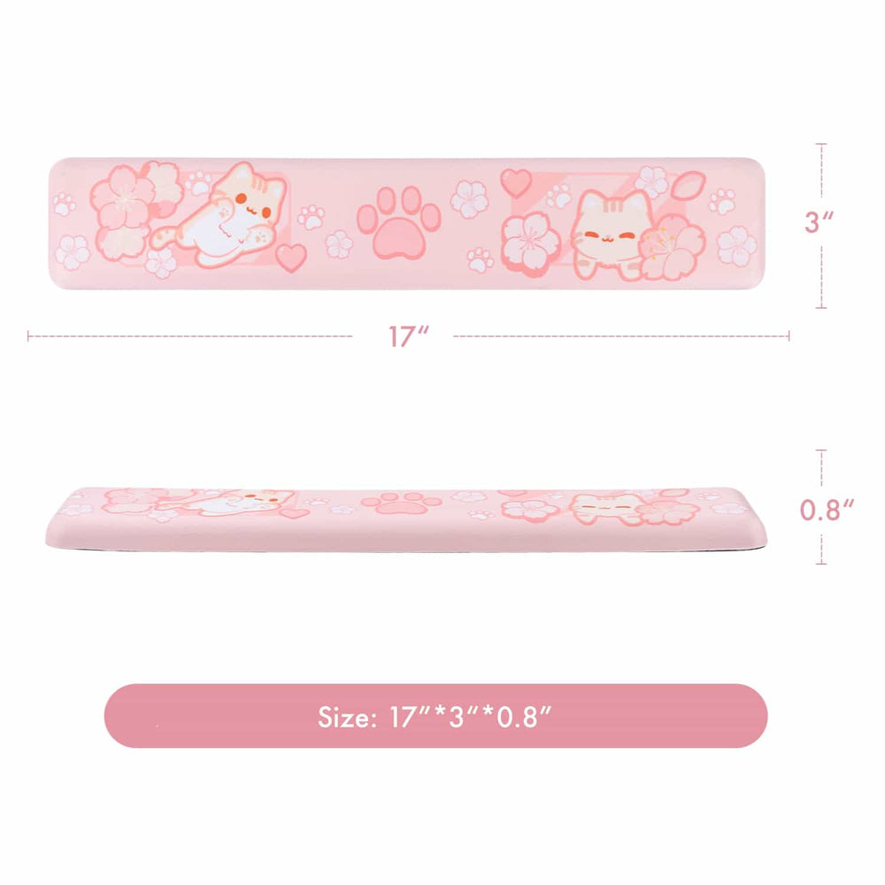 Load image into Gallery viewer, Sakura Cat Mousepad - Kawaii Desk Mat Mouse Pad with Wrist Support