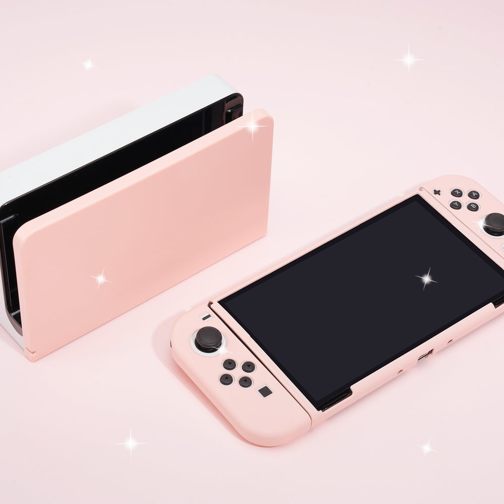 Load image into Gallery viewer, Pink Case + Dock Sleeve - Nintendo Switch OLED