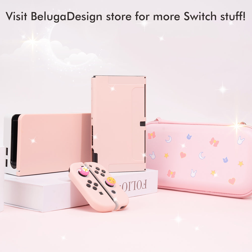 Load image into Gallery viewer, Pink Case + Dock Sleeve - Nintendo Switch OLED