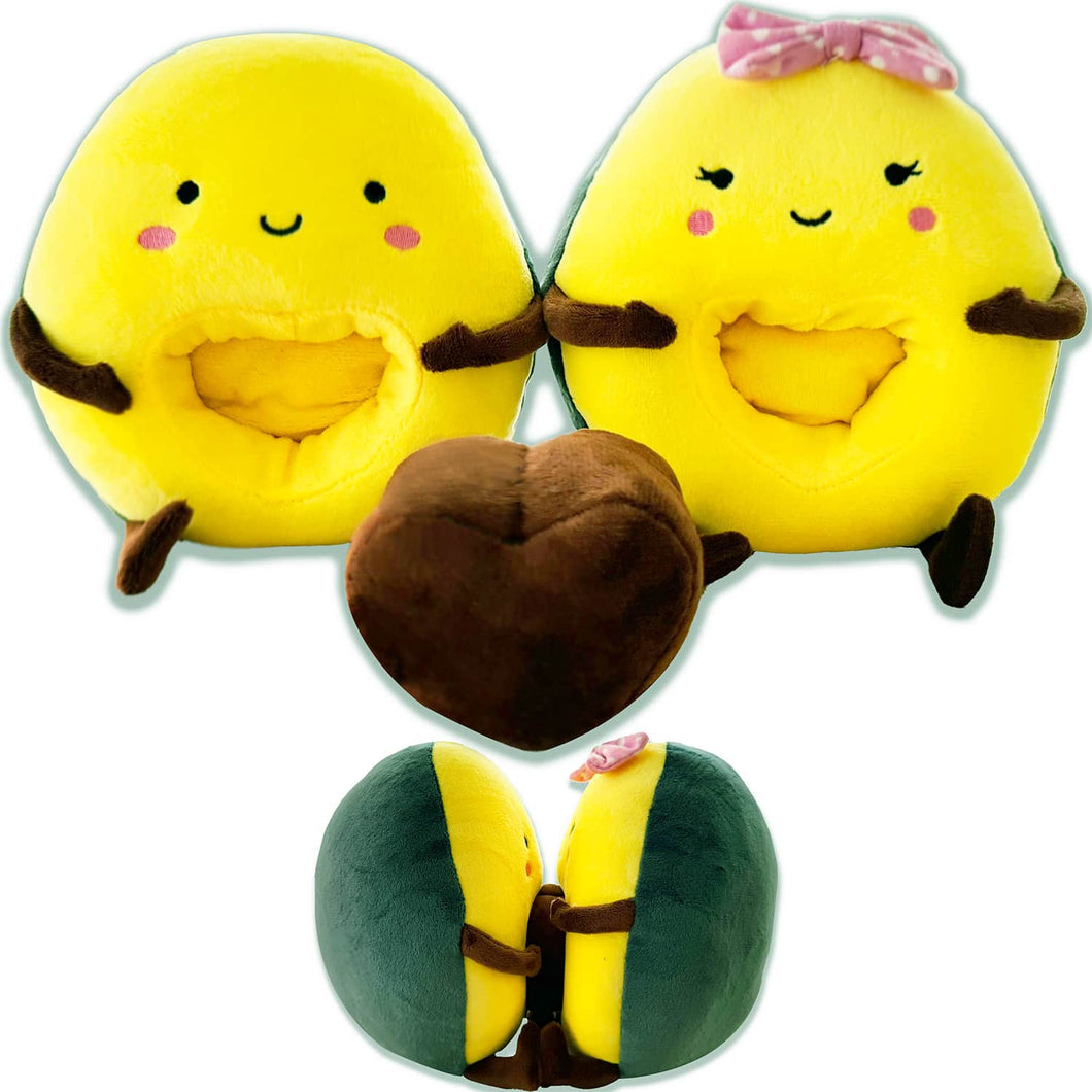 Avocado Plush | Reversible Green Brown Kawaii Plushie