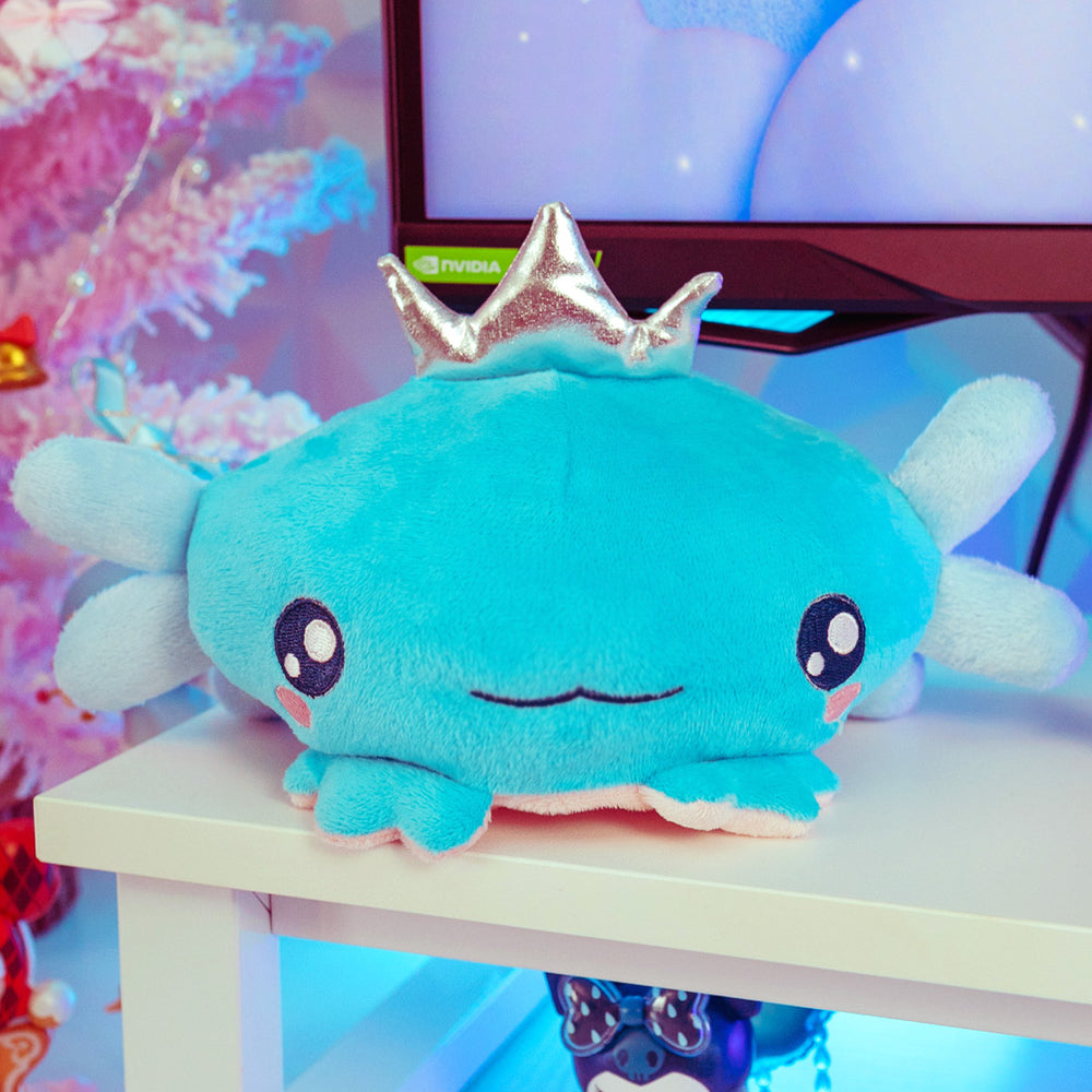 Load image into Gallery viewer, Axolotl Plush | Reversible Pink Blue Kawaii Plushie
