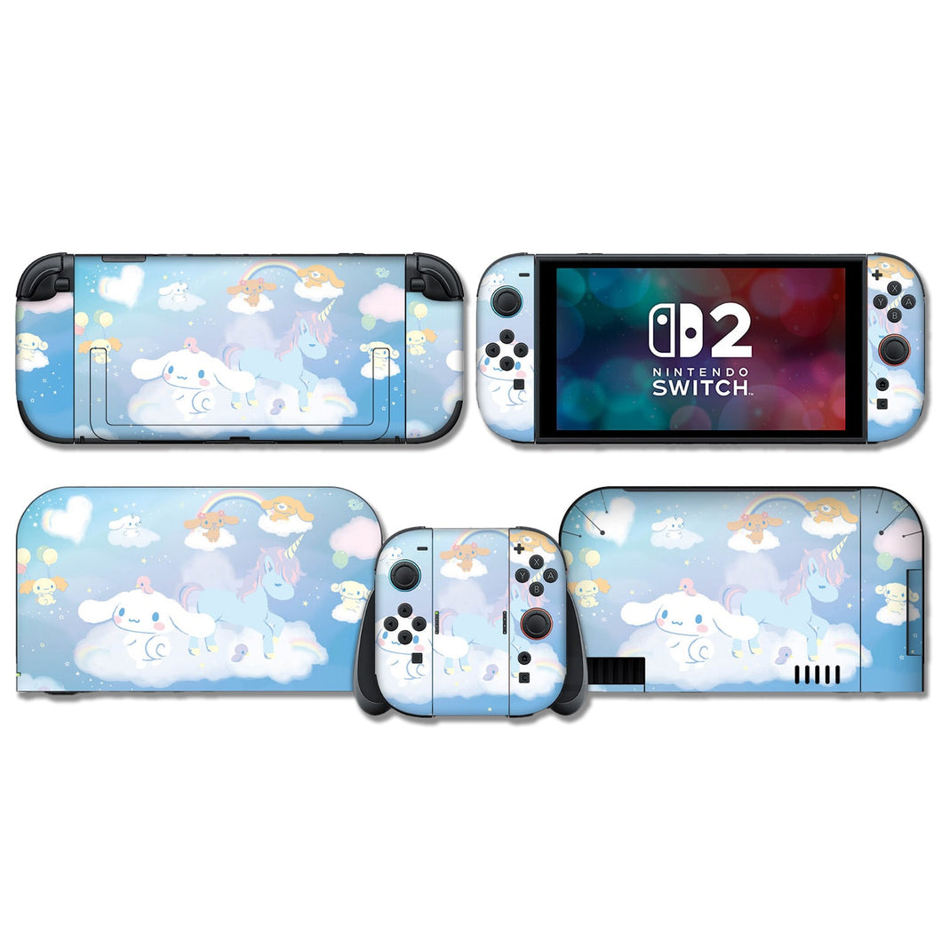Blue Cinnamoroll - Dog Nintendo Switch, OLED, Lite, or Switch 2 Skin