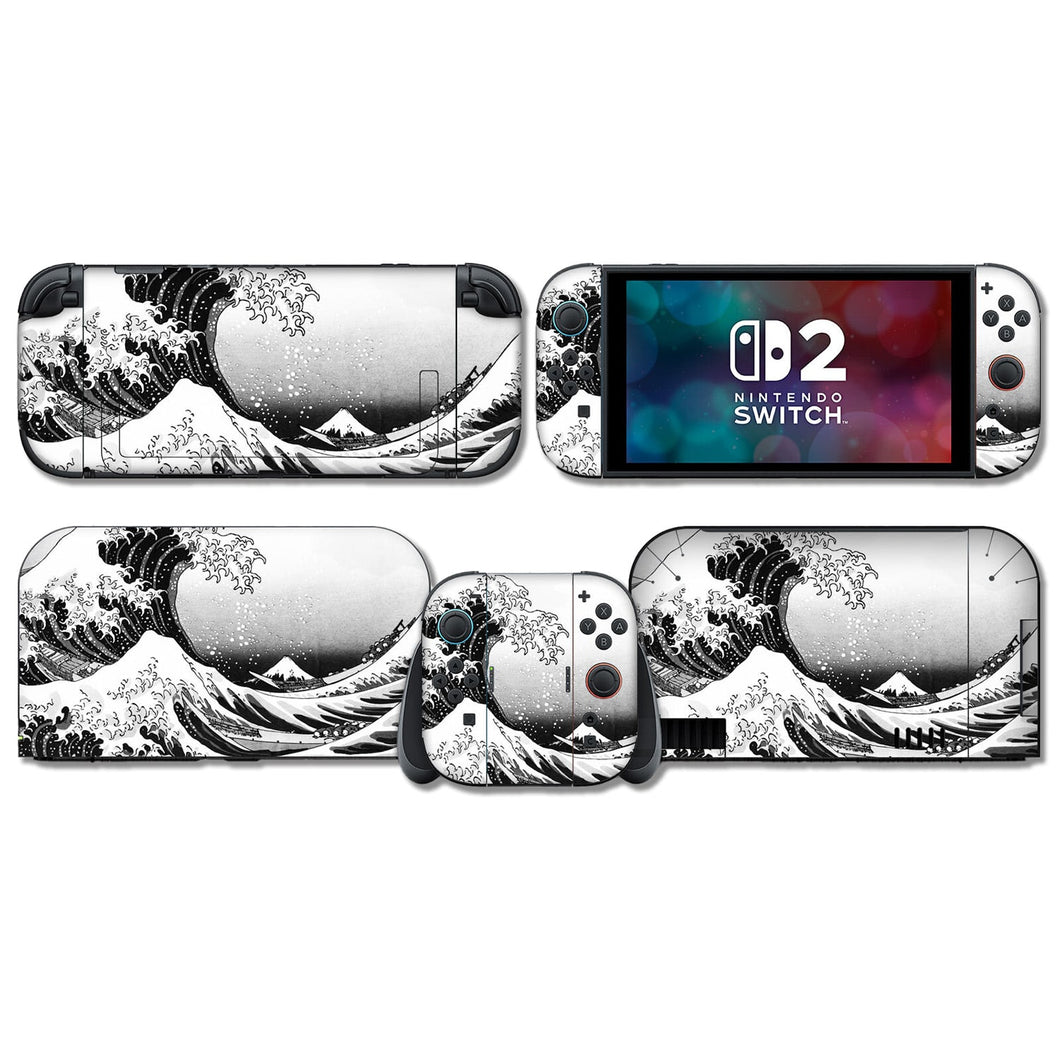 Wave Skin - Japanese Nintendo Switch Lite OLED Switch 2 Wrap
