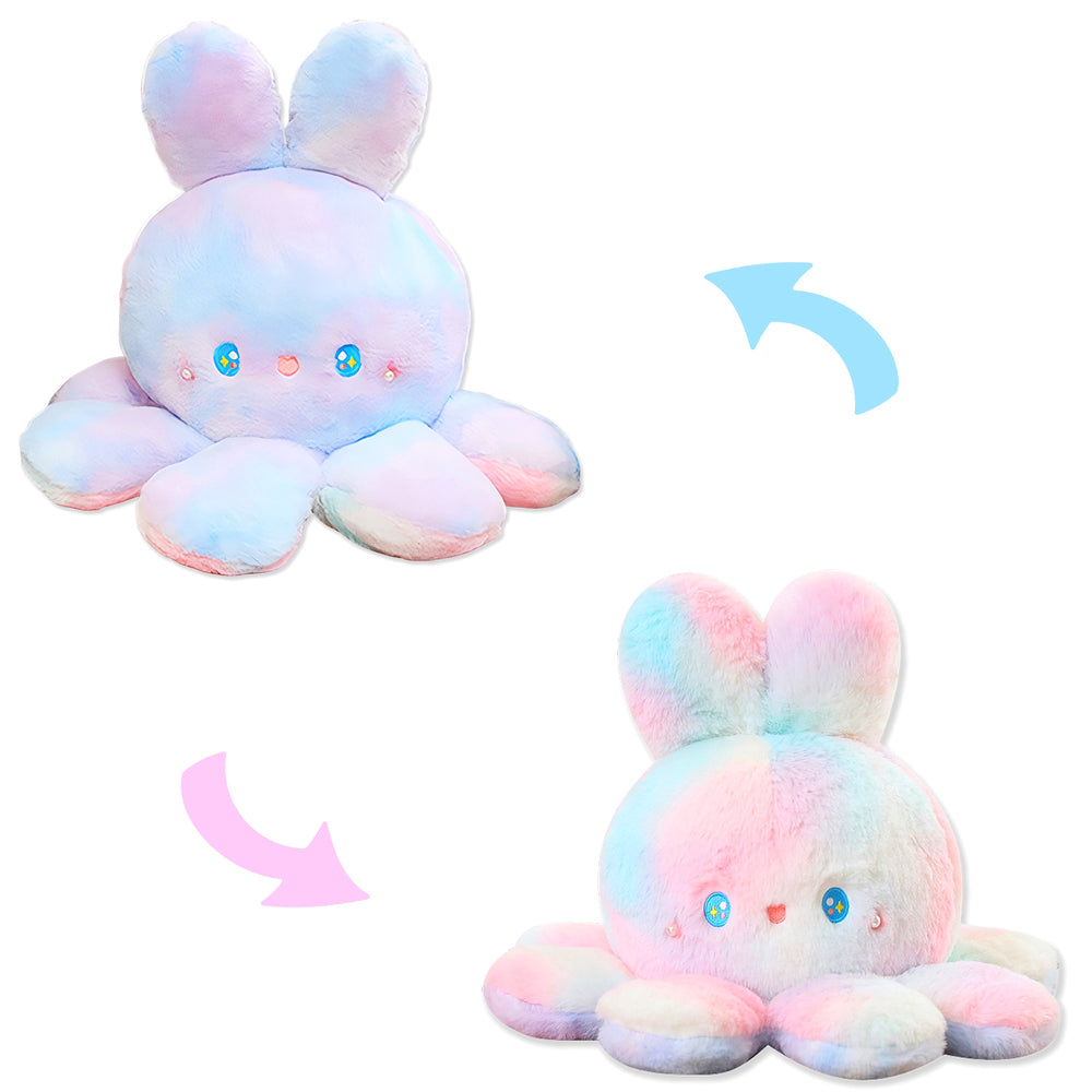 Load image into Gallery viewer, Octopus Plush - Reversible Pink Blue Plushie Toy
