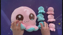 Load and play video in Gallery viewer, Octopus Plush | 7 Bundle Pink Blue Kawaii Large Plushie
