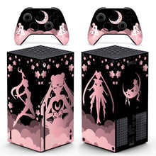 Load image into Gallery viewer, Moon Anime Xbox Skin | Japanese Black Pink Vinyl for Xbox Series S
