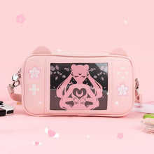 Load image into Gallery viewer, Sakura Game Purse - Kawaii Pink 6 Cards Handbag
