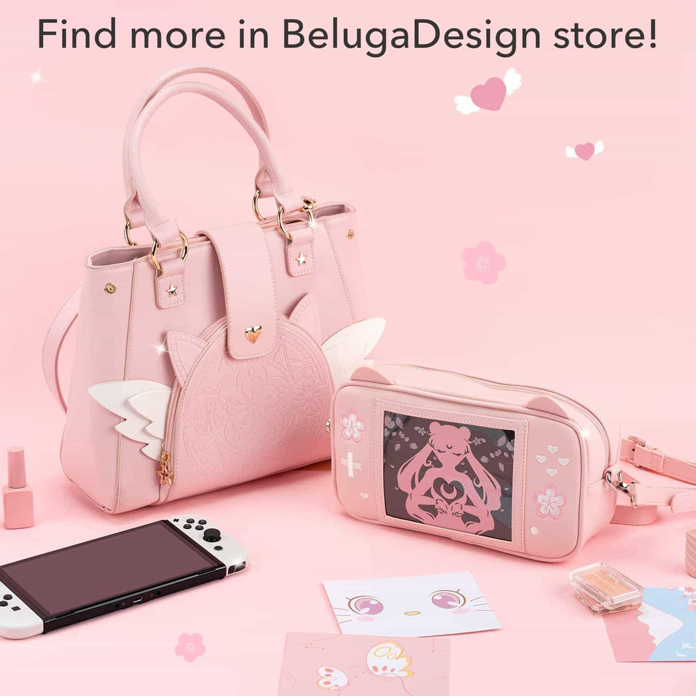 Load image into Gallery viewer, Sakura Game Purse - Kawaii Pink 6 Cards Handbag
