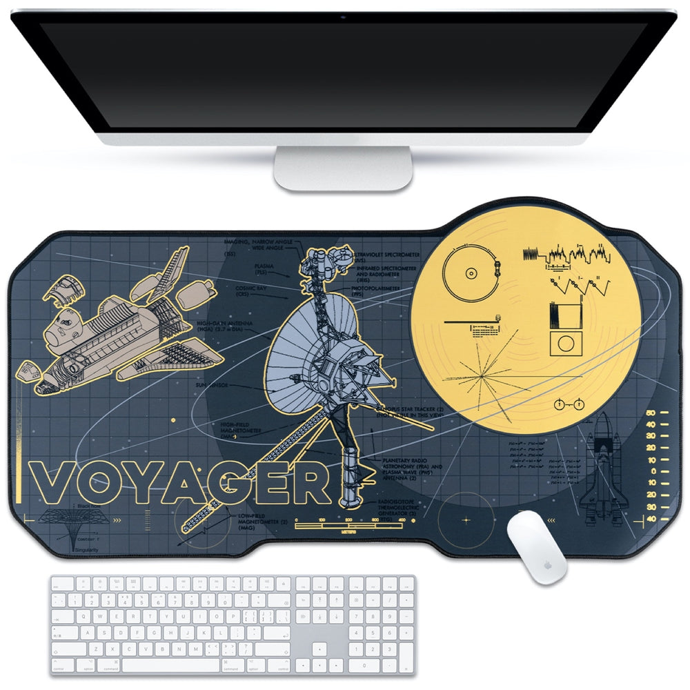 Load image into Gallery viewer, Space Moon Desk Pad - Scifi Large Mousepad Mat
