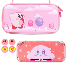 Load image into Gallery viewer, Kirby Bundle – Kawaii Pink Nintendo Switch Standard, Lite, OLED Case Carry Grips
