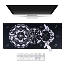 Load image into Gallery viewer, Cardcaptor Sakura Desk Mat - Constellation Star Black and Pink  Mousepad
