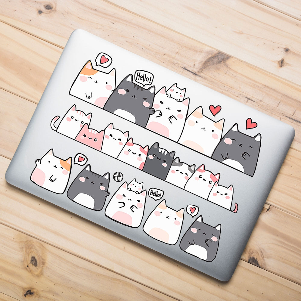 Load image into Gallery viewer, Cat Stickers – Kawaii Vinyl  Decal For Laptop Car Water Bottle
