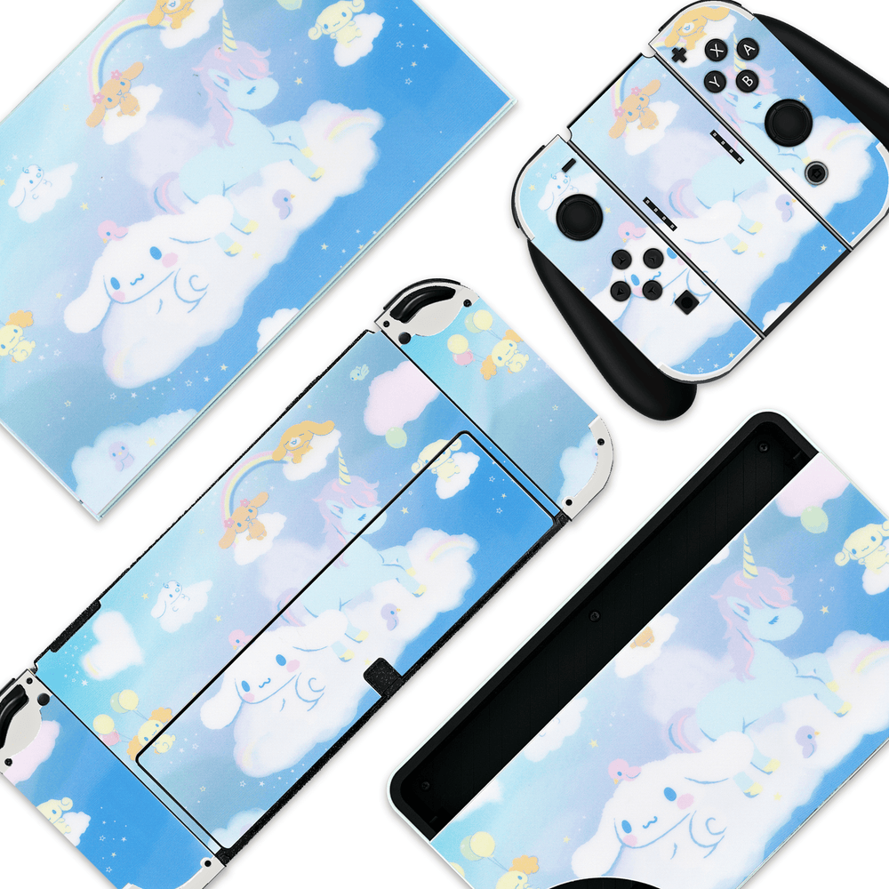 Load image into Gallery viewer, Blue Cinnamoroll - Dog Nintendo Switch, OLED or Lite Skin
