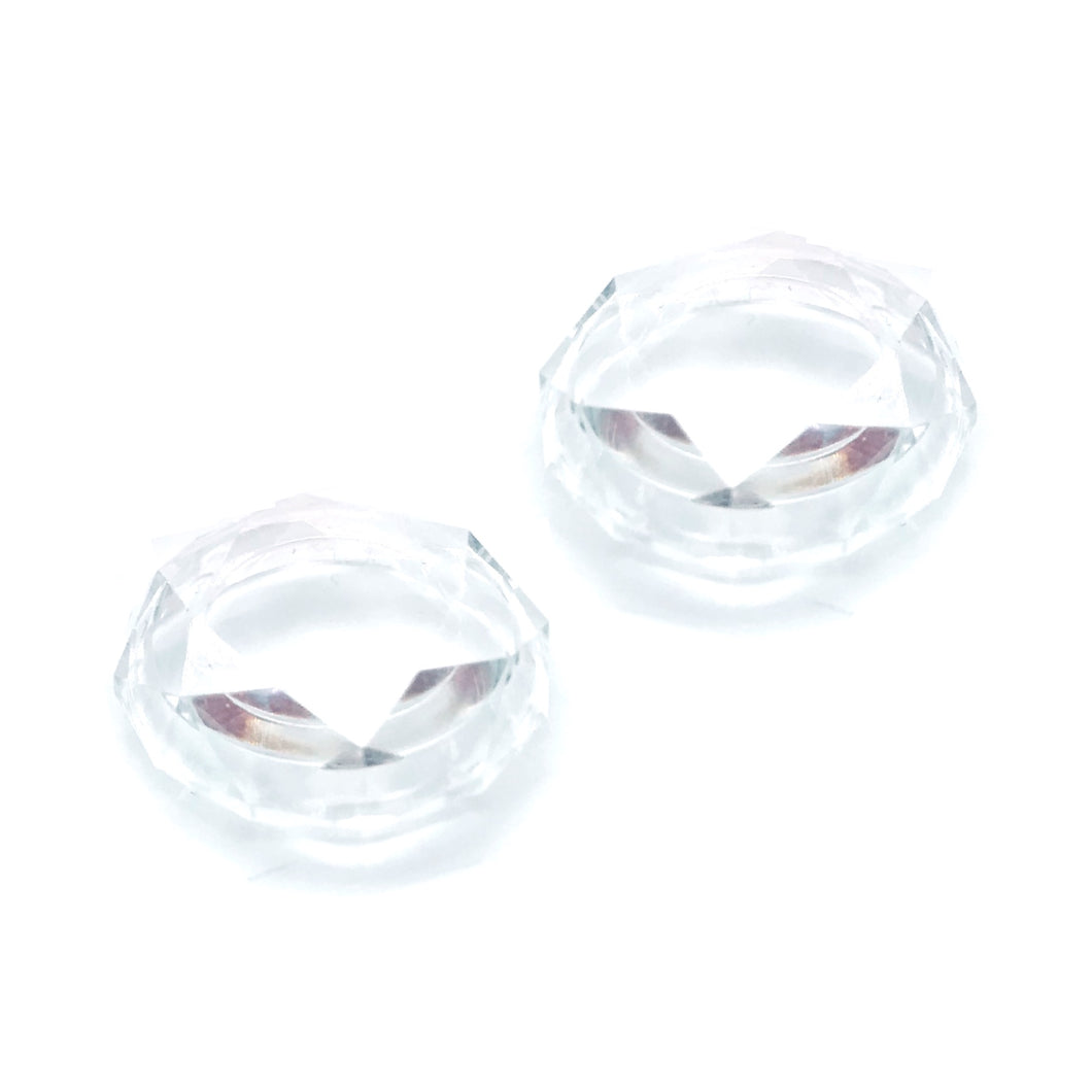 Hard Crystal Clear Thumb Grips - Nintendo Switch, Lite, OLED Cap Covers