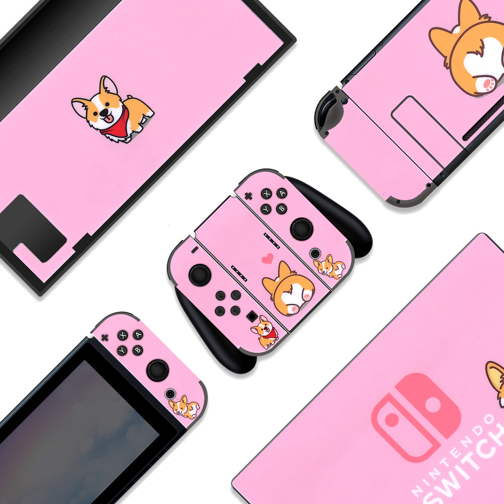 Load image into Gallery viewer, Corgi Switch Skin - Dog Nintendo Switch or Lite Wrap
