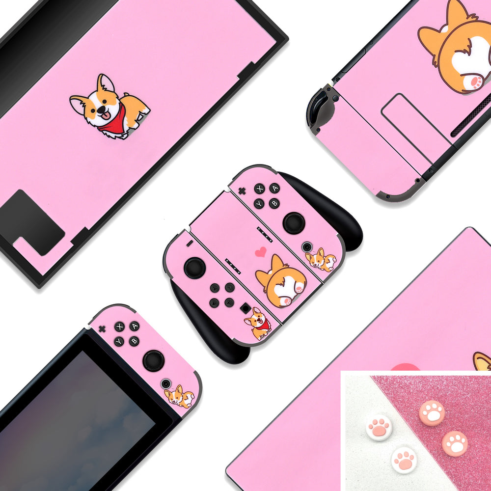 Load image into Gallery viewer, Corgi Switch Skin - Dog Nintendo Switch or Lite Wrap
