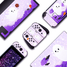 Load image into Gallery viewer, Ghost Skin - Purple Halloween Nintendo Switch OLED Standard Lite Skin
