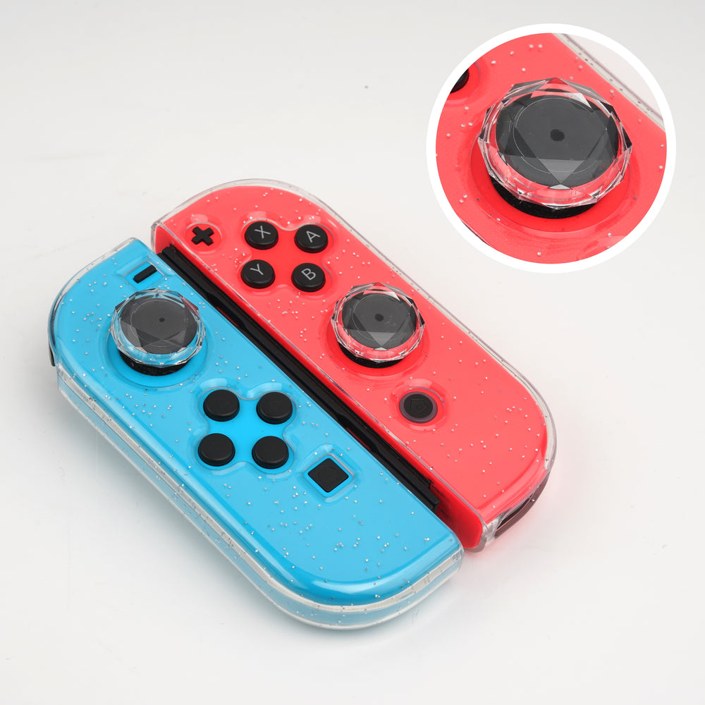 Load image into Gallery viewer, Hard Crystal Clear Thumb Grips - Nintendo Switch, Lite, OLED Cap Covers
