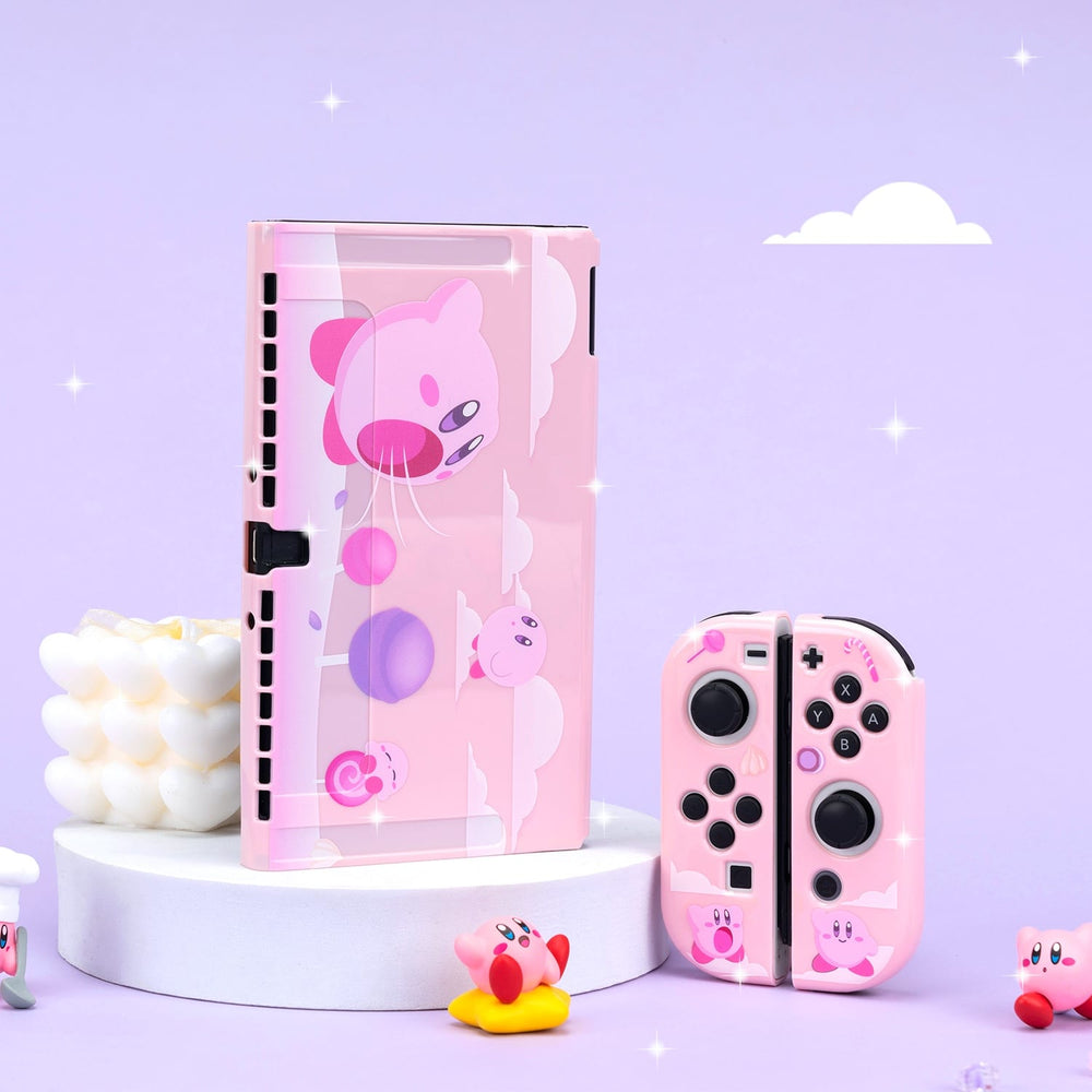 Load image into Gallery viewer, Kirby Case - Pink Anime Cover for Nintendo Switch OLED
