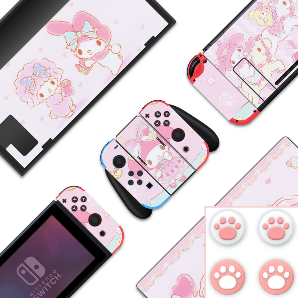 Load image into Gallery viewer, My Melody Skin - Cute Nintendo Switch Lite OLED Wrap
