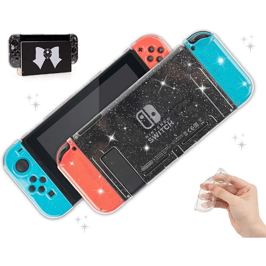 Glitter Case | Clear Shell Nintendo Switch Standard, Lite, OLED