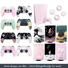 Load image into Gallery viewer, Moon Anime PS5 Skin - Pink Black Anime Wrap Disc Digital
