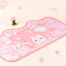 Load image into Gallery viewer, Sakura Cat Mousepad - Kawaii Desk Mat Mouse Pad with Wrist Support
