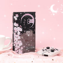 Load image into Gallery viewer, Sakura Cat Glitter Switch Standard OLED Case - Moon Clear Pink Kawaii
