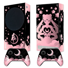 Load image into Gallery viewer, Moon Anime Xbox Skin | Japanese Black Pink Vinyl for Xbox Series S
