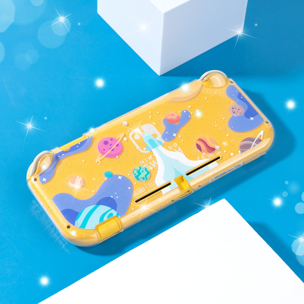 Space Glitter Switch Case - Clear Shell Nintendo Switch Lite